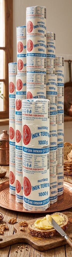 Atatürk Orman Çiftliği Tereyağ 1 kg x 3 Adet