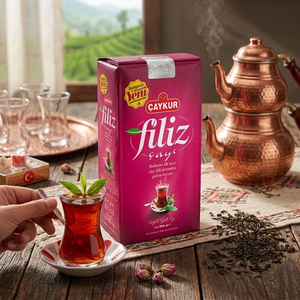 Çaykur Filiz Siyah Çay 1000 gr x 6'lı 6 kg Doğal Yaprak Çay
