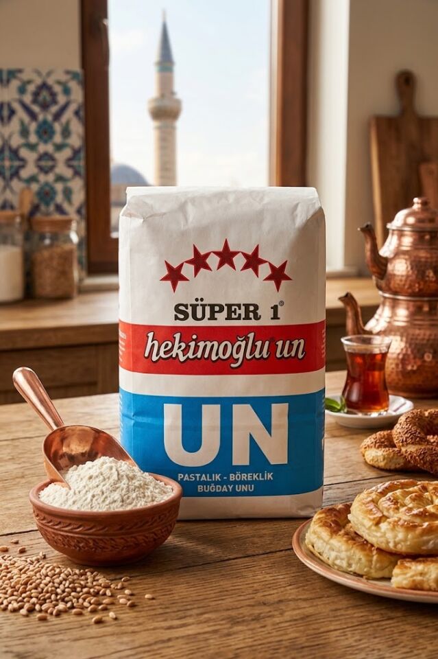 Hekimoğlu Buğday Unu 5kg Pastalık ve Böreklik İçin Uygun Yüksek Kalite Un