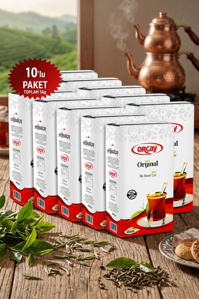 Orçay Ilk Hasat Çay, 500 gr x 10' Lu